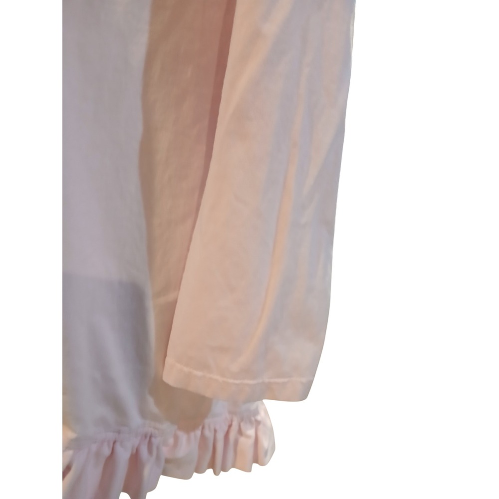 Mia Belle Large Pink Ruffle Open Front Cardigan Button Trim Long Sleeve Fairy - Picture 4 of 11